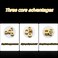 JSMOUID 18PCS 18 NPT Brass Male Pipe Plug Fitting Hex Counter Sunk Pipe Plug 18 NPT