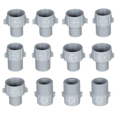 KERDE Kerde 12PCS Pipe Converter 12 to 58 34 NPT Male to Female Water Pipe Size Change