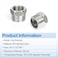 Kodilin 10PCS 304 Stainless Steel Reducer Hex Bushing 34 NPT Male x 12 NPT Female Reducing Pipe Fitting Adapter
