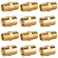KOOTANS 12pcs Brass Pipe Fitting NPT Hex Nipple Coupling 14 x 14 NPT Male Pipe 14 x 14 NPT Female Pipe Fittings Set 6 Nipple 6 Coupling