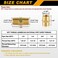 KOOTANS 12pcs Brass Pipe Fitting NPT Hex Nipple Coupling 14 x 14 NPT Male Pipe 14 x 14 NPT Female Pipe Fittings Set 6 Nipple 6 Coupling