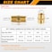 KOOTANS 12pcs Brass Pipe Fitting NPT Hex Nipple Coupling 14 x 14 NPT Male Pipe 14 x 14 NPT Female Pipe Fittings Set 6 Nipple 6 Coupling