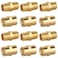 KOOTANS 12pcs Brass Pipe Fitting NPT Hex Nipple Coupling 14 x 14 NPT Male Pipe 14 x 14 NPT Female Pipe Fittings Set 6 Nipple 6 Coupling