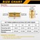 KOOTANS 12pcs Brass Pipe Fitting NPT Hex Nipple Coupling 18 x 18 NPT Male Pipe 18 x 18 NPT Female Pipe Fittings Set 6 Nipple 6 Coupling