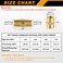 KOOTANS 12pcs Brass Pipe Fitting NPT Hex Nipple Coupling 18 x 18 NPT Male Pipe 18 x 18 NPT Female Pipe Fittings Set 6 Nipple 6 Coupling