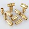 KOOTANS 12pcs Brass Pipe Fitting NPT Hex Nipple Coupling 18 x 18 NPT Male Pipe 18 x 18 NPT Female Pipe Fittings Set 6 Nipple 6 Coupling