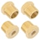 KOOTANS 4pcs Heavy Duty 12 NPT Male Thread to 18 NPT Female Thread Brass Reducer Hex Bushing Brass Fitting Pipe Hose Tube Adapter Convert