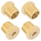 KOOTANS 4pcs Heavy Duty 12 NPT Male Thread to 18 NPT Female Thread Brass Reducer Hex Bushing Brass Fitting Pipe Hose Tube Adapter Convert