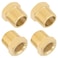 KOOTANS 4pcs Heavy Duty 12 NPT Male Thread to 38 NPT Female Thread Brass Reducer Hex Bushing Brass Fitting Pipe Hose Tube Adapter Convert