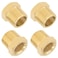 KOOTANS 4pcs Heavy Duty 12 NPT Male Thread to 38 NPT Female Thread Brass Reducer Hex Bushing Brass Fitting Pipe Hose Tube Adapter Convert