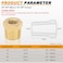 KOOTANS 4pcs Heavy Duty 38 NPT Male Thread to 18 NPT Female Thread Brass Reducer Hex Bushing Brass Fitting Pipe Hose Tube Adapter Convert