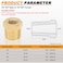 KOOTANS 4pcs Heavy Duty 38 NPT Male Thread to 18 NPT Female Thread Brass Reducer Hex Bushing Brass Fitting Pipe Hose Tube Adapter Convert