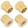 KOOTANS 4pcs Heavy Duty 38 NPT Male Thread to 18 NPT Female Thread Brass Reducer Hex Bushing Brass Fitting Pipe Hose Tube Adapter Convert