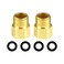 KWODE 12 NPT Male to 12 NPT Female Faucet Adapter Brass Pipe Fitting Reducer Adapter Sold in Pairs