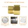 KWODE 12 NPT Male to 12 NPT Female Faucet Adapter Brass Pipe Fitting Reducer Adapter Sold in Pairs