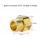 KWODE 12 NPT Male to 12 NPT Female Faucet Adapter Brass Pipe Fitting Reducer Adapter Sold in Pairs