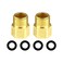 KWODE 12 NPT Male to 12 NPT Female Faucet Adapter Brass Pipe Fitting Reducer Adapter Sold in Pairs
