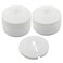 Kyuionty PP Plastic Pipe Cover Decoration Water Pipe Drain Line Escutcheon Collar Fit for 055 to 11 1429mm Outer Diameter Pack of 12 White