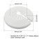 Kyuionty PP Plastic Pipe Cover Decoration Water Pipe Drain Line Escutcheon Collar Fit for 055 to 11 1429mm Outer Diameter Pack of 12 White