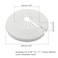 Kyuionty PP Plastic Pipe Cover Decoration Water Pipe Drain Line Escutcheon Collar Fit for 055 to 11 1429mm Outer Diameter Pack of 12 White