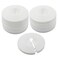 Kyuionty PP Plastic Pipe Cover Decoration Water Pipe Drain Line Escutcheon Collar Fit for 055 to 11 1429mm Outer Diameter Pack of 12 White