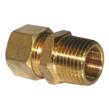 LASCO 176859 58Inch Compression by 12Inch Male Pipe Thread Brass Adapter Copper