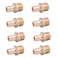 LD ValvePex A Fitting 12in Propex X 12 MPT Brass Adapter for A Pipe System F1960 Brass Expansion Transition Fittings PPEX to MPT Adapter 8Pack