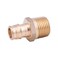 LD ValvePex A Fitting 12in Propex X 12 MPT Brass Adapter for A Pipe System F1960 Brass Expansion Transition Fittings PPEX to MPT Adapter 8Pack