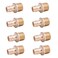 LD ValvePex A Fitting 12in Propex X 12 MPT Brass Adapter for A Pipe System F1960 Brass Expansion Transition Fittings PPEX to MPT Adapter 8Pack