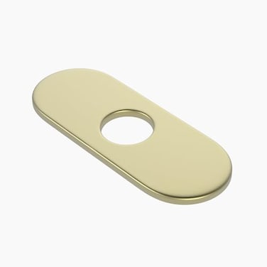 Lefton 6 Sink Cover Plate for 1 or 3 Hole Bathroom or Kitchen Faucet Brushed Gold FCP22026