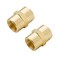 Legines Brass 38 NPT Female 38 NPT Female Coupling Coupler Hex Head Pipe Fitting 1200psi 2pcs