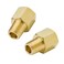 Legines Brass Pipe Fitting 14 NPT Female to 14 NPT Male Adapter 1200psi High Pressure Pack of 2
