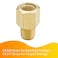 Legines Brass Pipe Fitting 14 NPT Female to 14 NPT Male Adapter 1200psi High Pressure Pack of 2