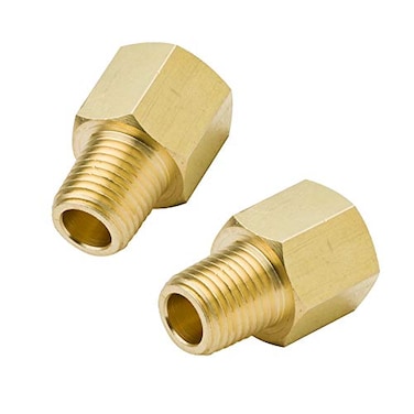 Legines Brass Pipe Fitting 14 NPT Female to 14 NPT Male Adapter 1200psi High Pressure Pack of 2