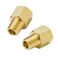 Legines Brass Pipe Fitting 14 NPT Female to 14 NPT Male Adapter 1200psi High Pressure Pack of 2