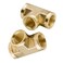 Legines Brass Pipe Fitting Forged Tee 38 NPT Female x 38 NPT Female x 38 NPT Female 2 pcs
