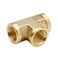 Legines Brass Pipe Fitting Forged Tee 38 NPT Female x 38 NPT Female x 38 NPT Female 2 pcs