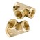 Legines Brass Pipe Fitting Forged Tee 38 NPT Female x 38 NPT Female x 38 NPT Female 2 pcs