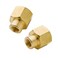 Legines Brass Reducing Coupling 12 NPT Female x 38 NPT Female Hex Reducer Coupler Adapter Pipe Fitting 1200psi Pack of 2