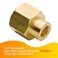 Legines Brass Reducing Coupling 12 NPT Female x 38 NPT Female Hex Reducer Coupler Adapter Pipe Fitting 1200psi Pack of 2