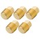 Legines Solid Brass Pipe Fitting 18 NPT Male Square Head Plug 5 pcs