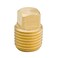 Legines Solid Brass Pipe Fitting 18 NPT Male Square Head Plug 5 pcs