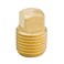 Legines Solid Brass Pipe Fitting 18 NPT Male Square Head Plug 5 pcs