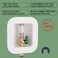 Lingmfg Ice Maker Outlet Box Push To Connect with Hammer Arrestor 12 inch Push to Connect PEX Pipe Copper CPVC Connection 14 Inch Ice Maker Hose Water Valve Box Inlet Compression Cover Old Work