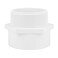 Lswteiz 4 PVC Male Adapter Pipe Fittings 2Way PVC Slip Hose Adapter Coupling with 4Inch Male Hose Thread Schedule 40 White