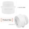 Lswteiz 4 PVC Male Adapter Pipe Fittings 2Way PVC Slip Hose Adapter Coupling with 4Inch Male Hose Thread Schedule 40 White