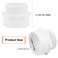 Lswteiz 4 PVC Male Adapter Pipe Fittings 2Way PVC Slip Hose Adapter Coupling with 4Inch Male Hose Thread Schedule 40 White
