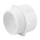 Lswteiz 4 PVC Male Adapter Pipe Fittings 2Way PVC Slip Hose Adapter Coupling with 4Inch Male Hose Thread Schedule 40 White