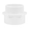 Lswteiz 4 PVC Male Adapter Pipe Fittings 2Way PVC Slip Hose Adapter Coupling with 4Inch Male Hose Thread Schedule 40 White