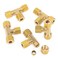 LTWFITTING 14Inch OD Compression TeeBrass Compression FittingPack of 5